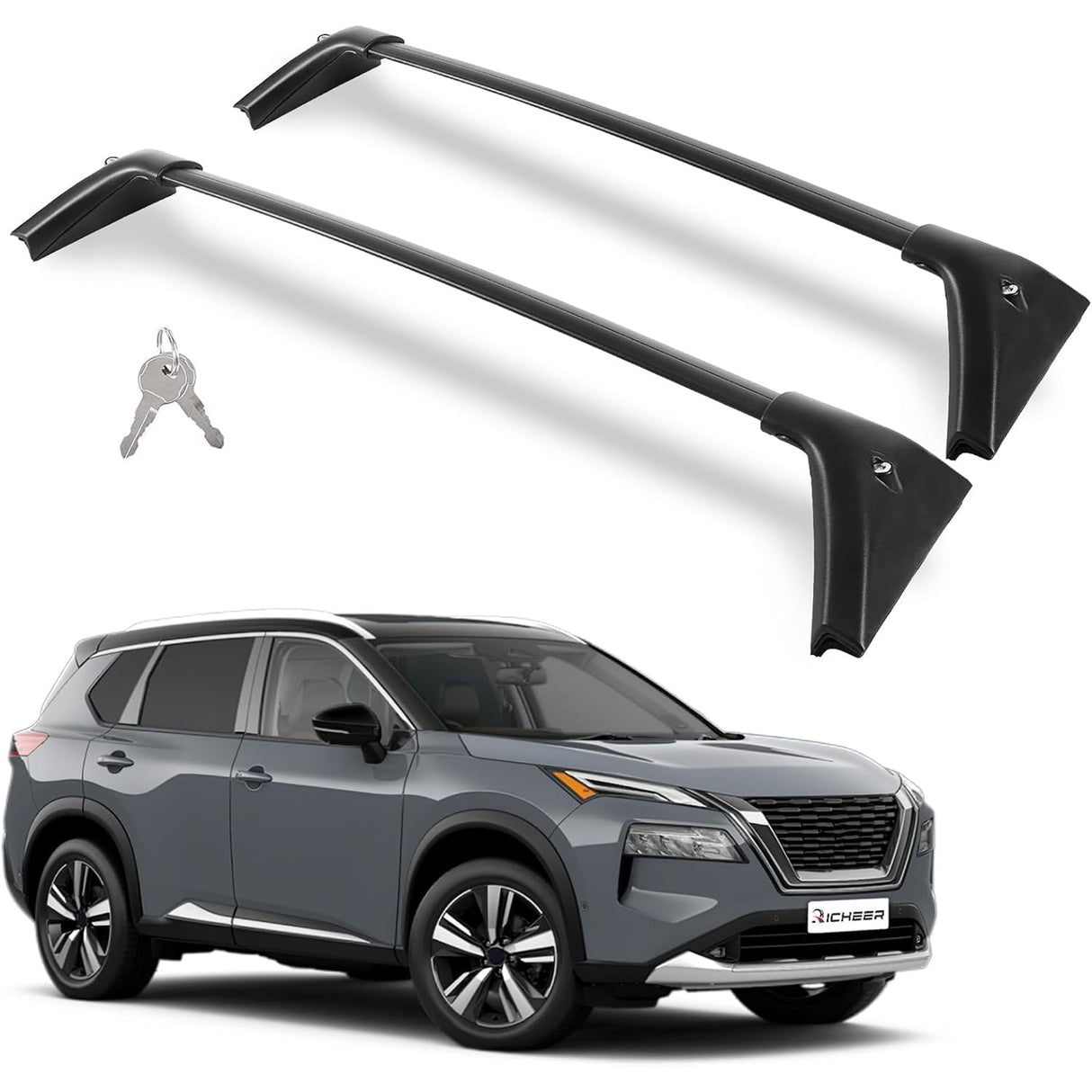 Richeer 300LBS Roof Rack Cross Bars for 2021-2025 Rogue SL SV Platinum