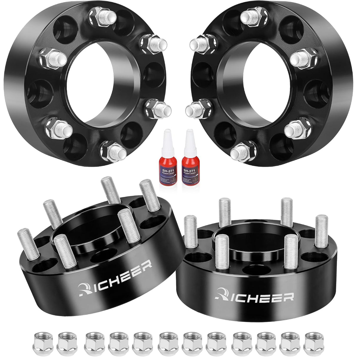 Richeer 2 inch 6x5.5 Hub Centric Wheel Spacers for 2024+ Tacoma Tundra