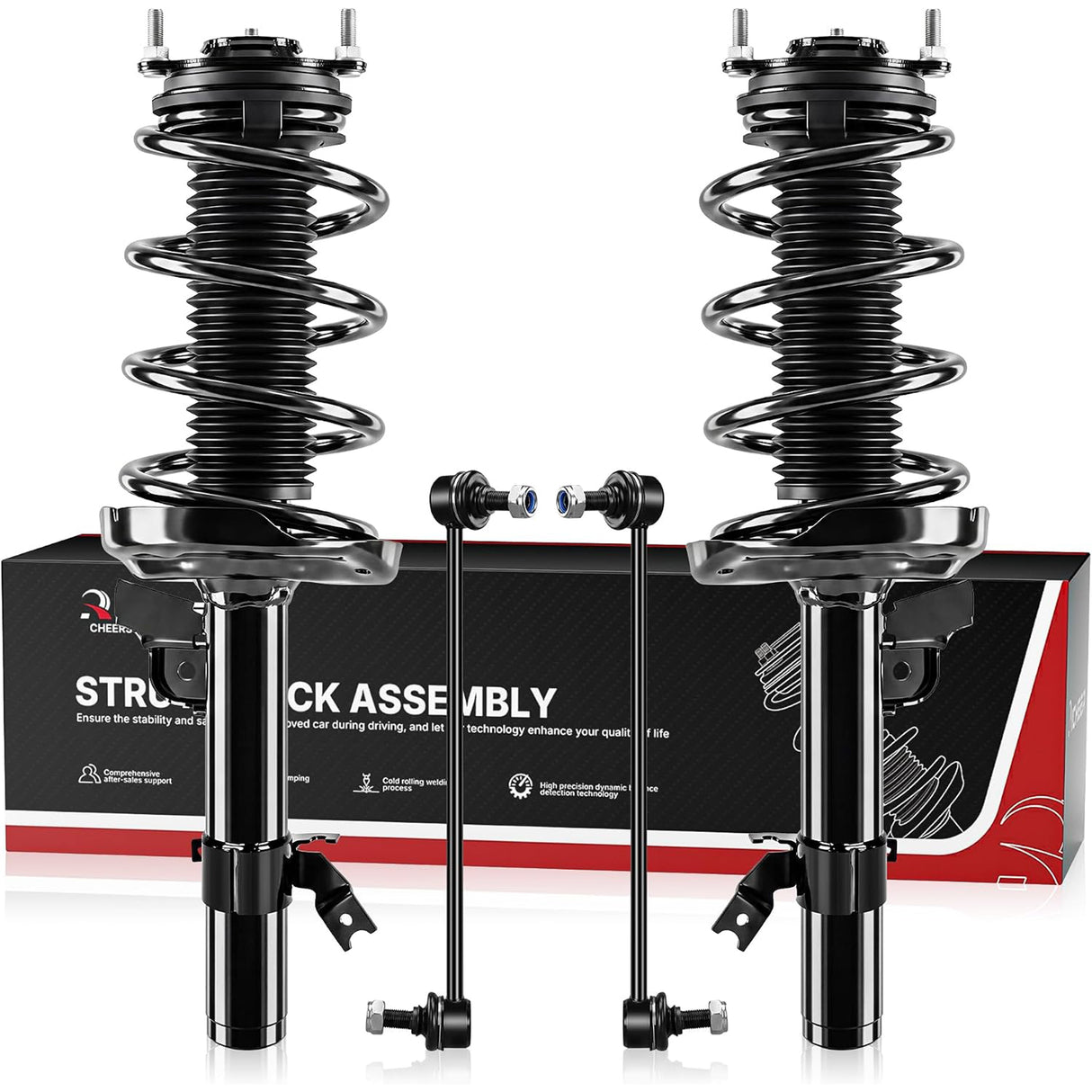 Richeer Front Struts Assembly & Sway Bar Links Fits 2016-2020 Honda Pilot