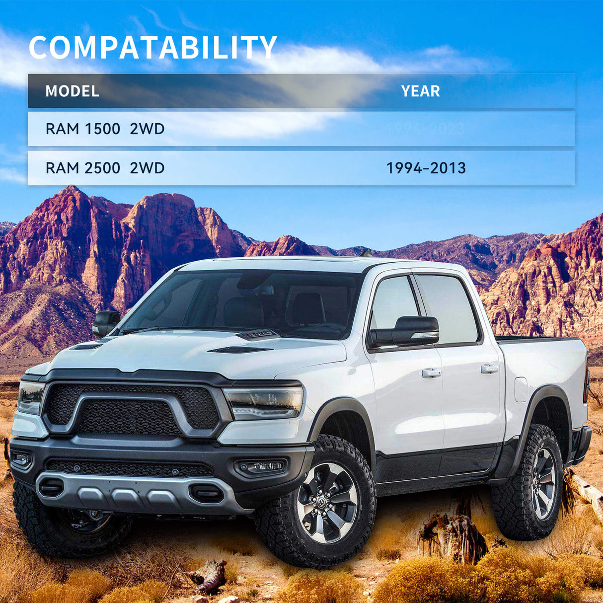 Richeer 2" Front Leveling Kit for Ram(Ram 1500, Ram 2500)