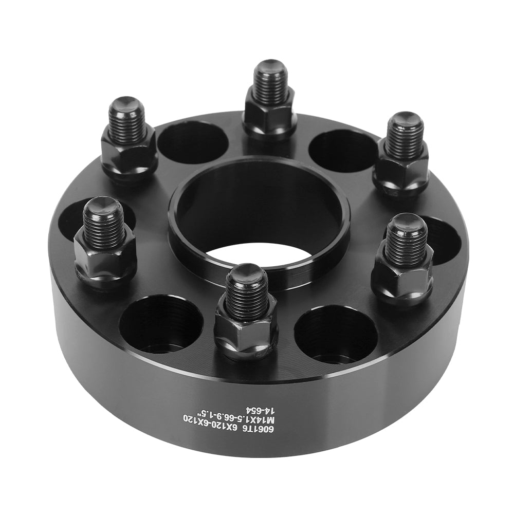Richeer 6x120mm Hub Centric Wheel Spacers Fits 2015 + Chevy Colorado 2018 + Traverse 2015 + GMC Acadia Canyon- 1.5" Thick Black