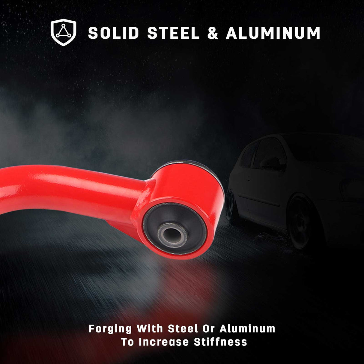 Richeer Front Upper Control Arms for 2-4" Litf Fits Ford & Lincoln(04-24 F150, Navigator & More) - Red