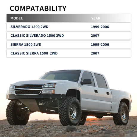Richeer 2" Front Leveling Kit for Chevy and GMC(Silverado, Sierra)