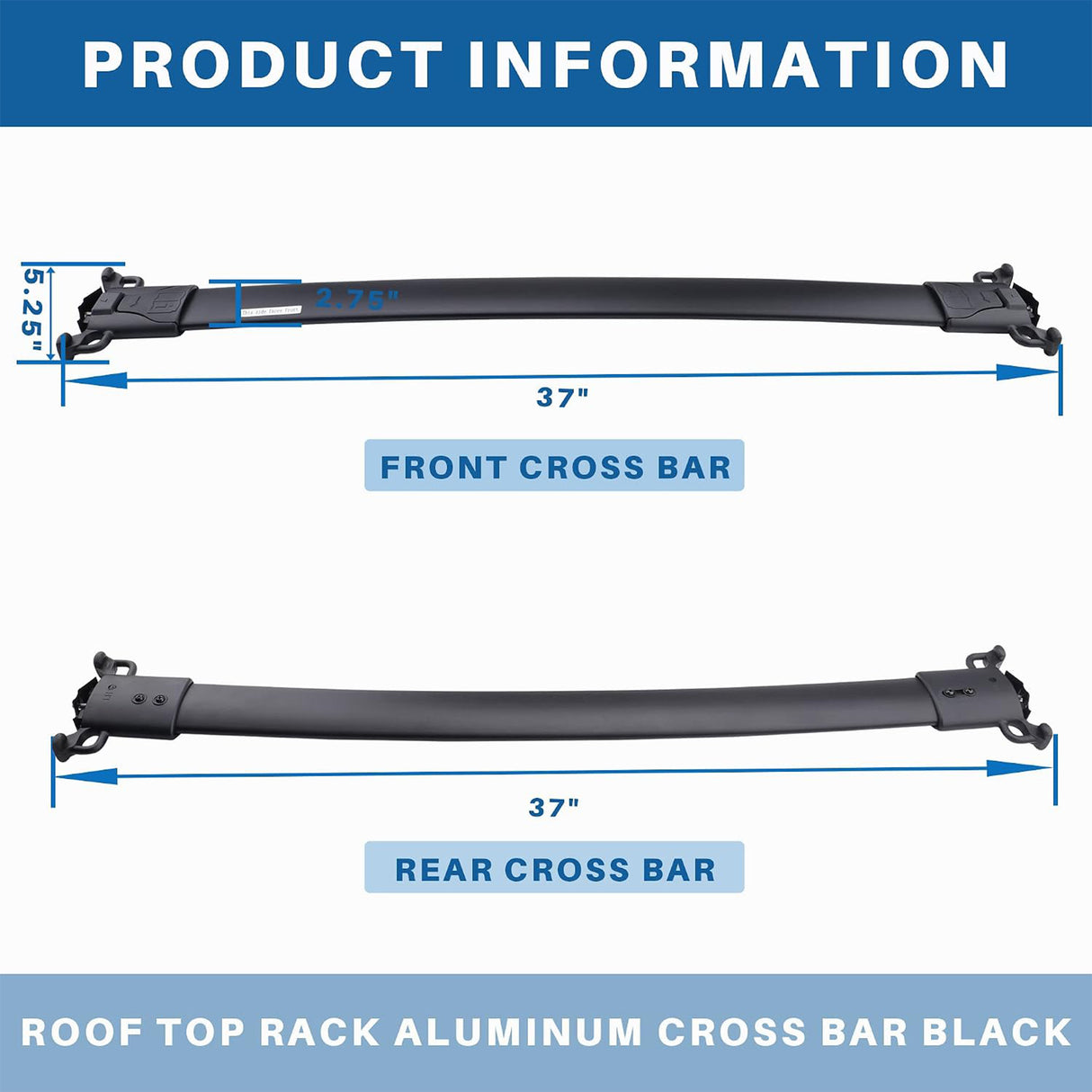 Richeer Aluminum Roof Rack For 2010-2017 Equinox&Terrain,165 Lbs Crossbars Cargo Carrier Rooftop Luggage Kayak Bicycles Canoe Snowboard