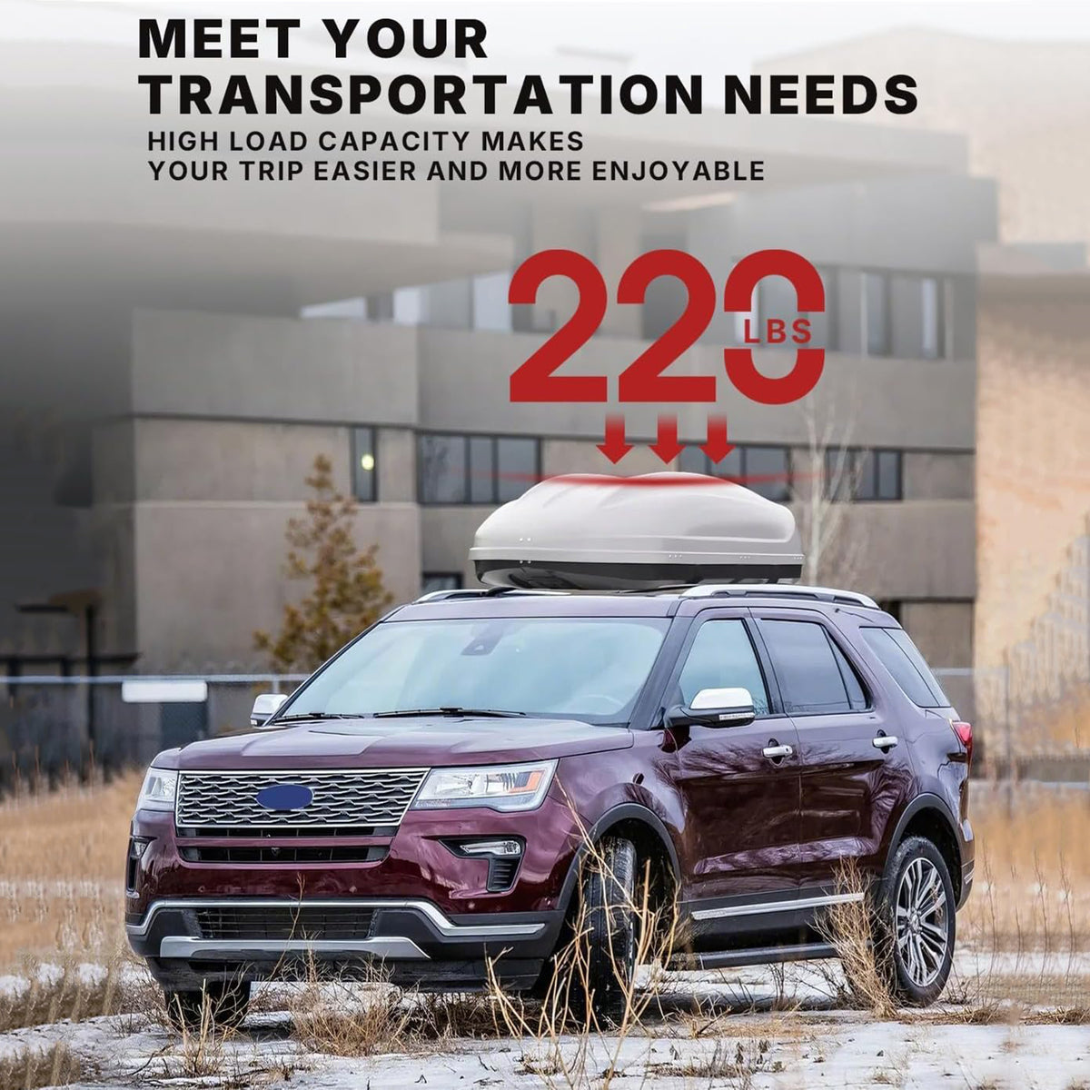 Richeer 220LBS Roof Rack Cross Bars for 2016-2019 Explorer