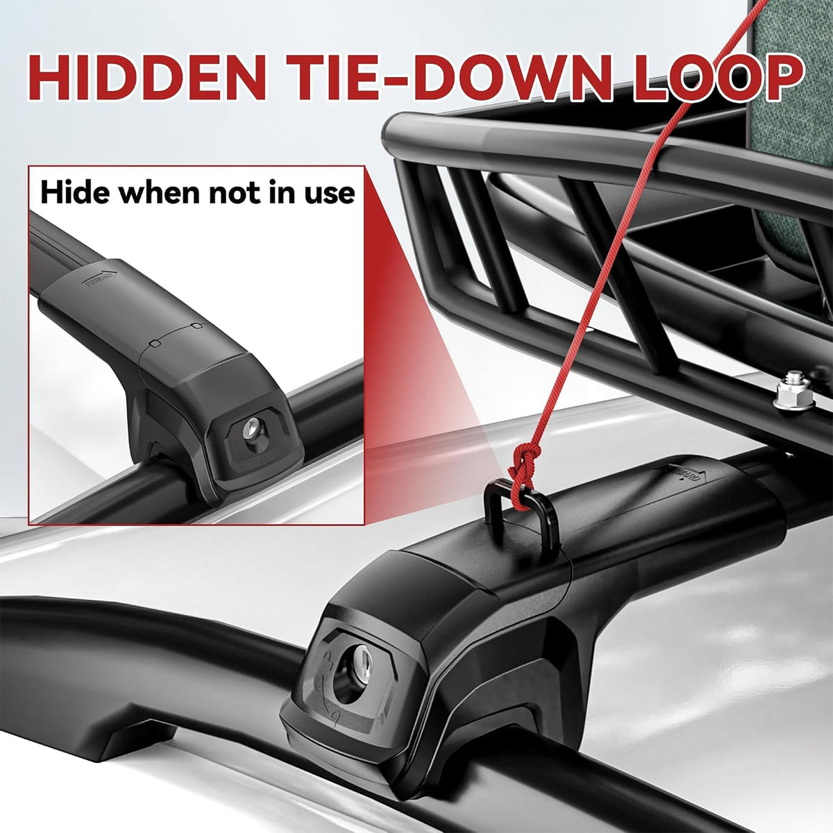 Richeer 330LBS Roof Rack Cross Bars for 2014-2023 Cherokee