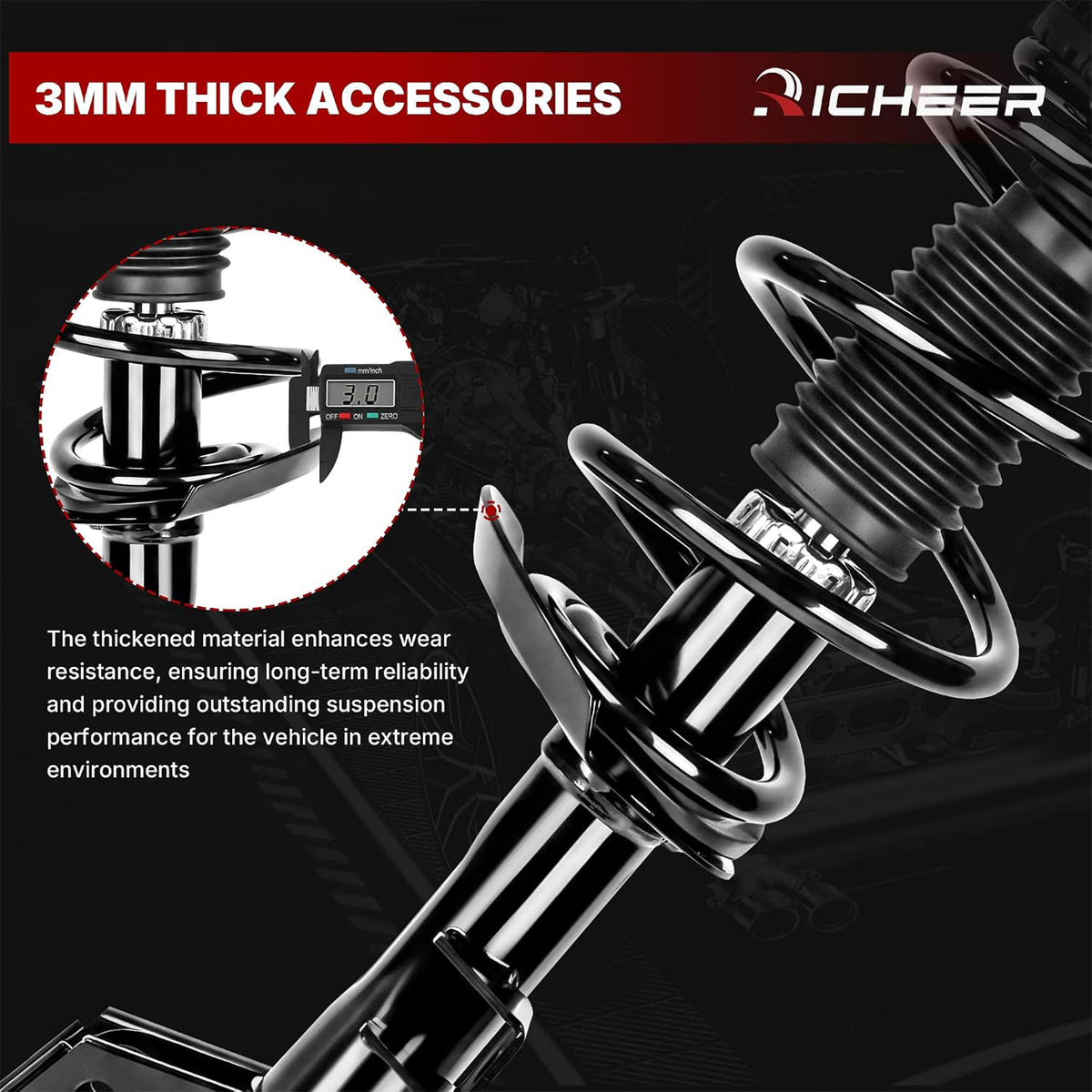 Richeer Front Strut Assembly Compatible With 2017-2020 Chrysler Pacifica
