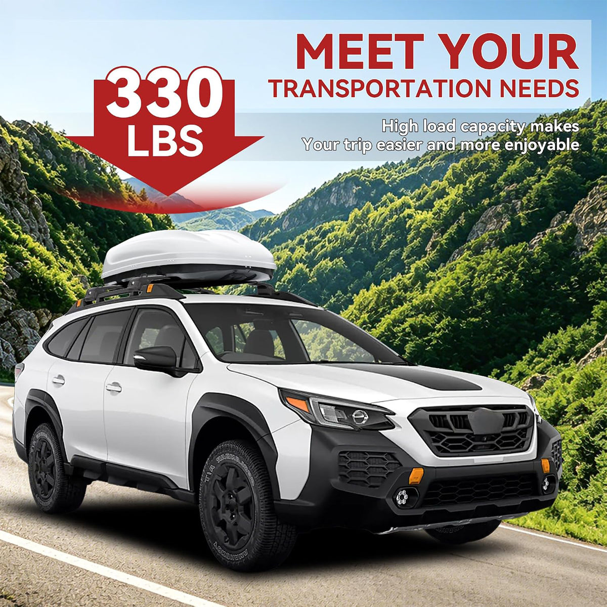 Richeer 330LBS Roof Rack Cross Bars for 2022-2025 Outback Wilderness