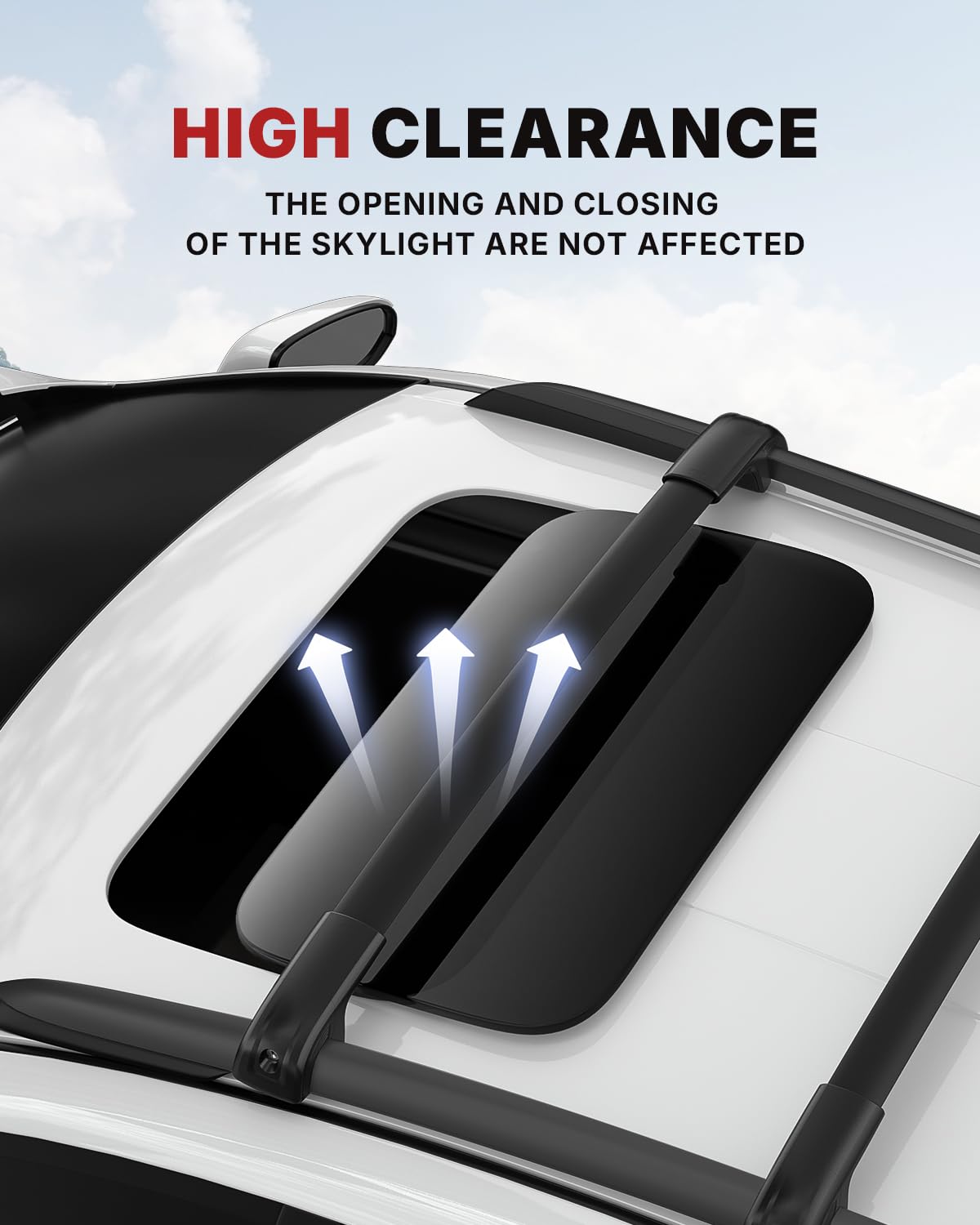 Richeer 220LBS Roof Rack Cross Bars, Side Rails, Aluminum Cross Bar (2014-2025 Forester)