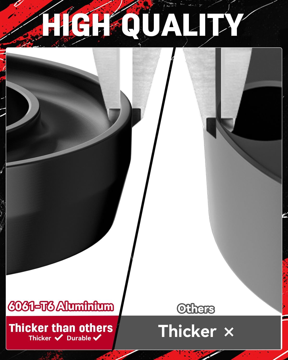 Richeer 2" Front Leveling Kit for Chevy and GMC(Silverado, Sierra)