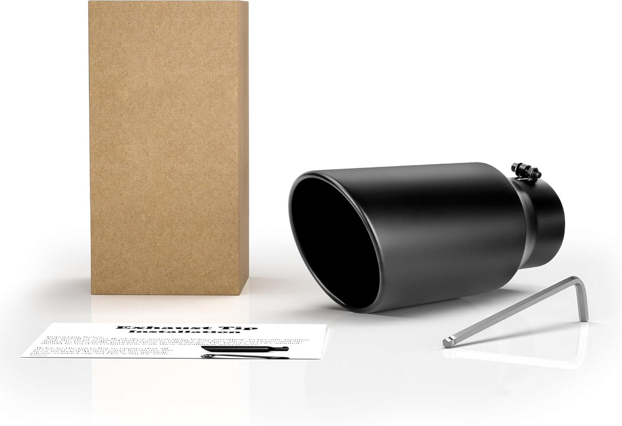 Richeer 5-7" Exhaust Tip, 5" Inlet 7” Outlet 15” Overall Length, Stainless Steel