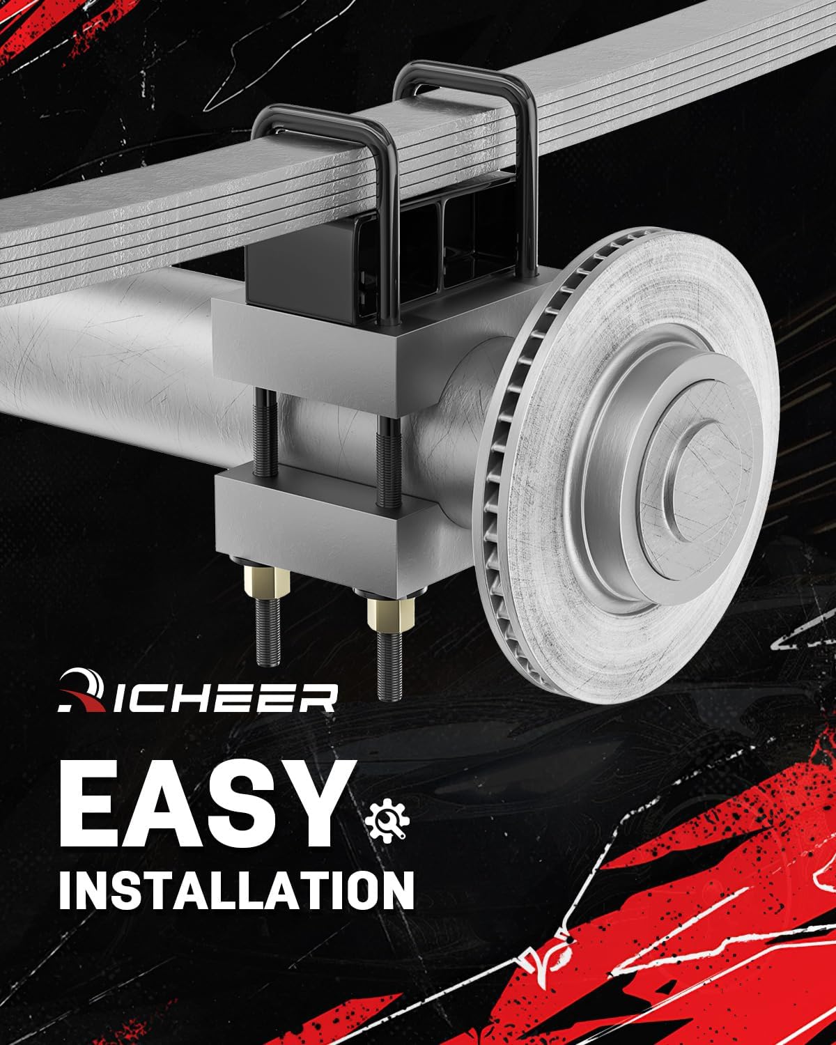 Richeer 2" Rear Lift Block 2" Leveling Kit for Ford (2004-2020 F150)