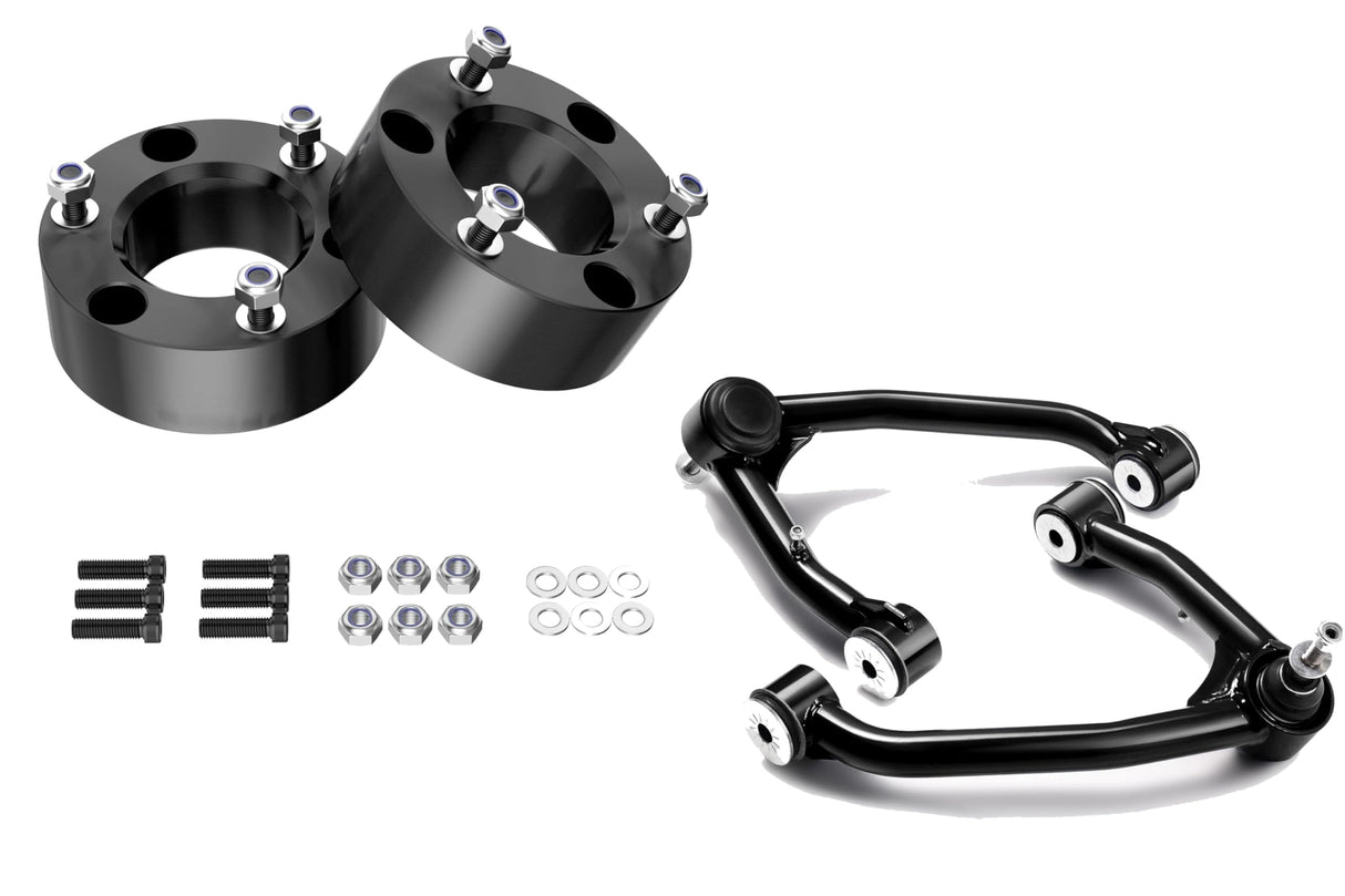 Richeer 3" Leveling Kit & 2-4" Upper Control Arms (2007-2016 Silverado/Sierra)