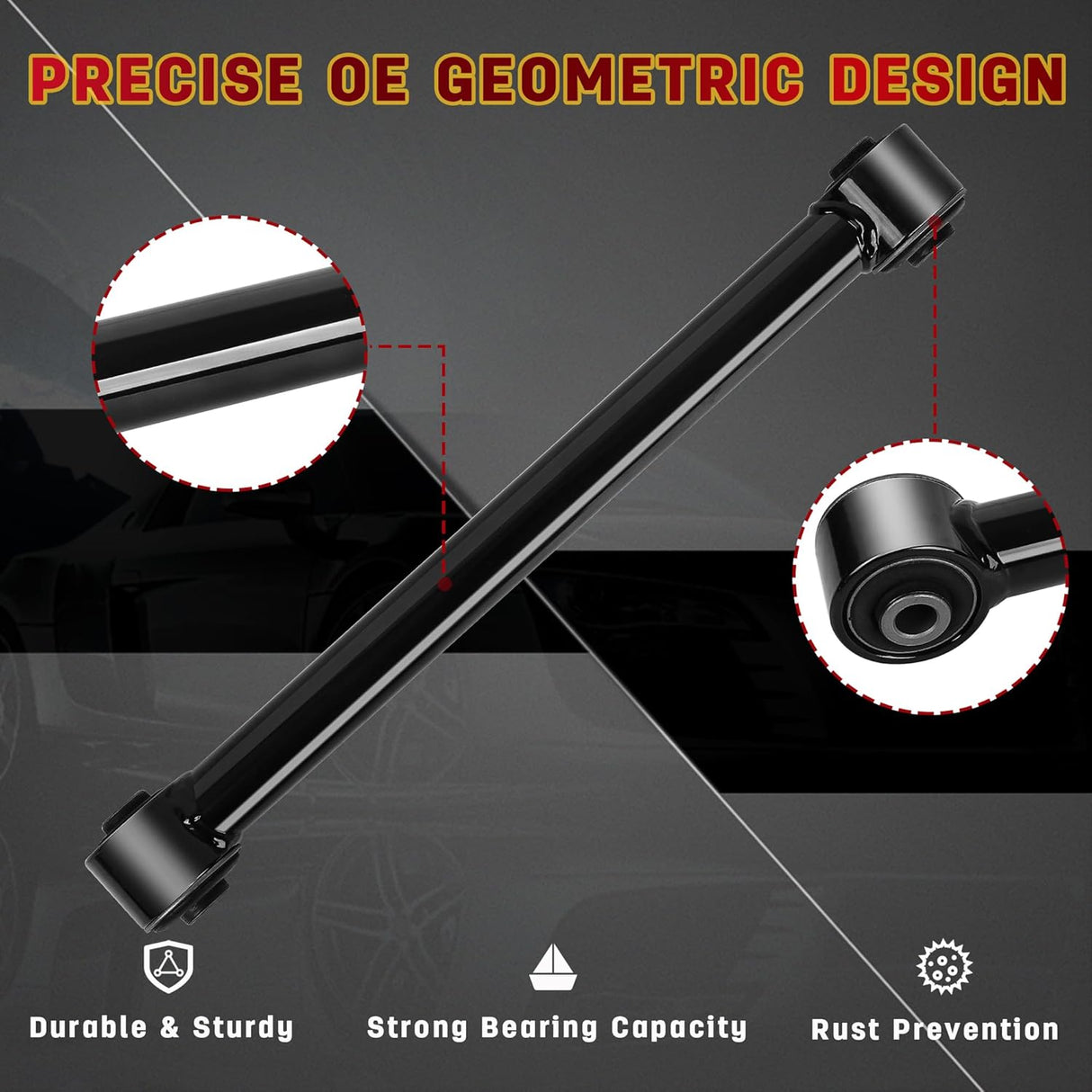 Richeer Front Upper and Lower Control Arms 2-3"" Lift For 2003-2009 Ram