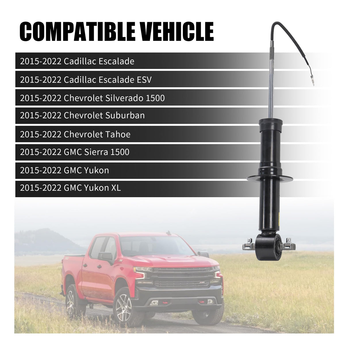 Richeer Front Strut Shock Absorber Magnetic Control ( 2015-2020 GMC Chevrolet Cadillac)