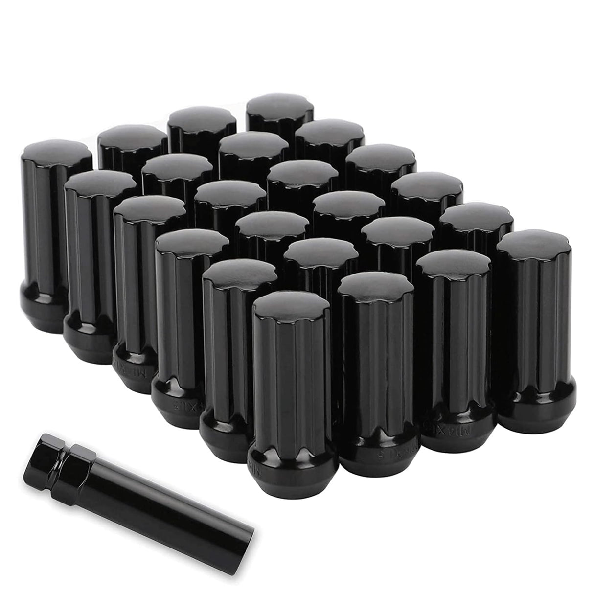 Richeer M14x1.5 Lug Nuts, 24PCS Bulge Acorn, Closed End for Trucks & SUV