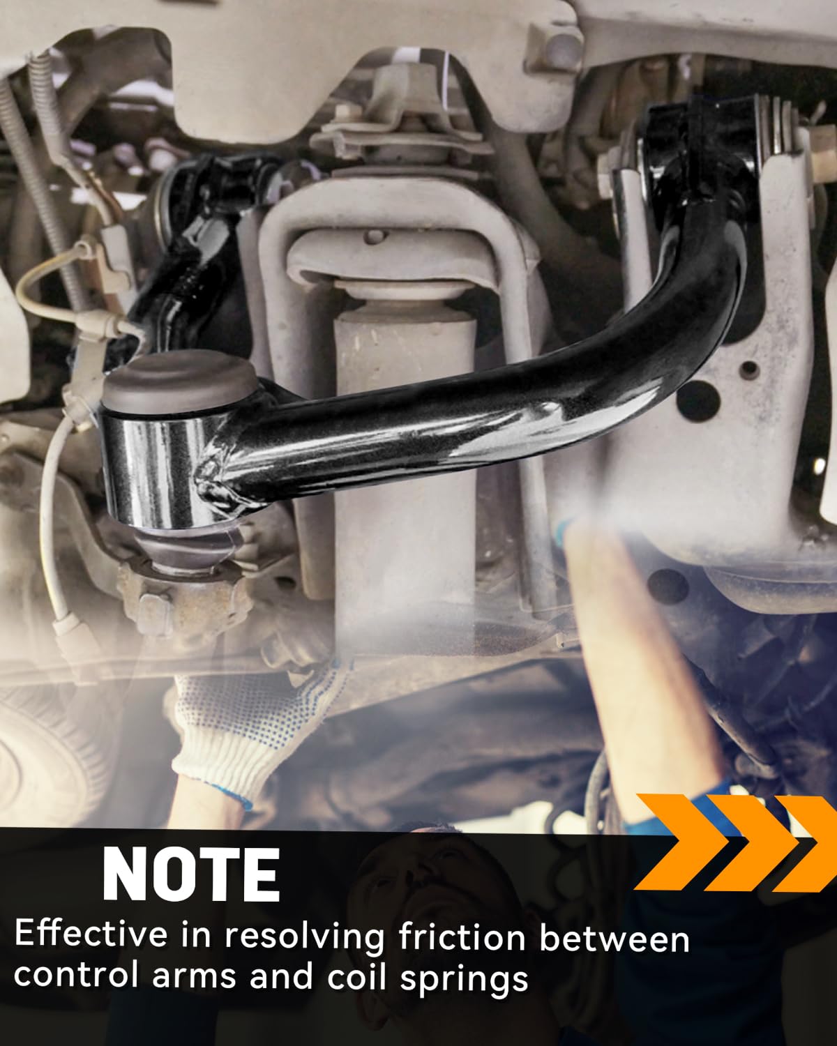 Richeer Front Upper Control Arms for 2-4" Lift Fits (2009-2018 RAM 1500 4WD with Ball Joint)