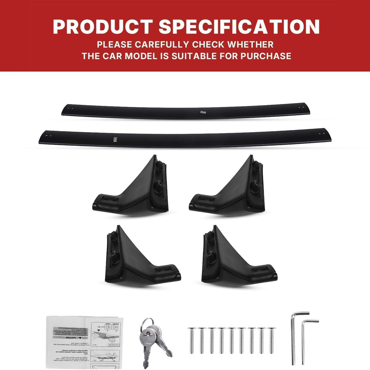 Richeer 300LBS Roof Rack Cross Bars for 2021-2025 Rogue SL SV Platinum