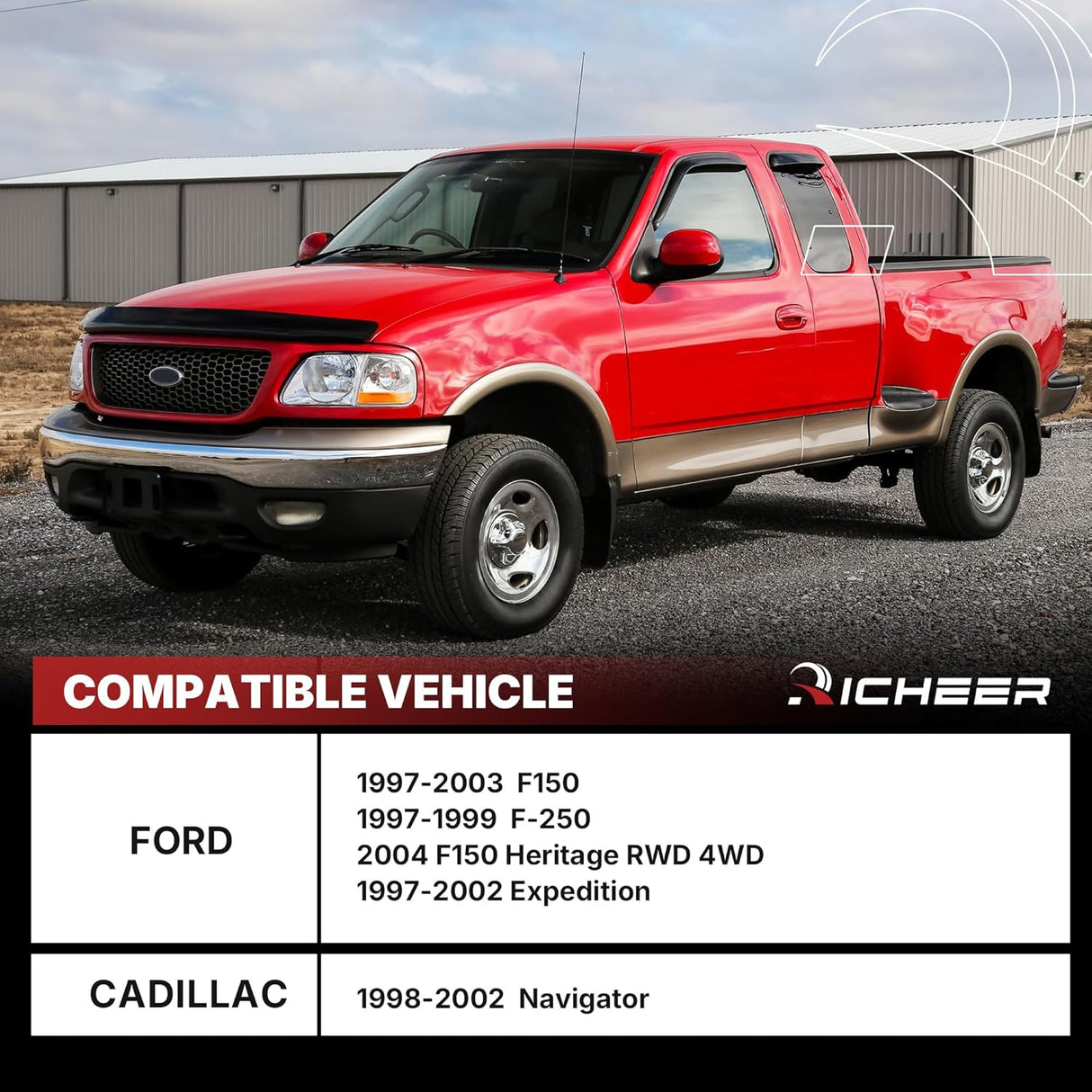 Richeer 537-073 Front Sway Bar Link 2PCS for 1997-2003 FORD F150 F250