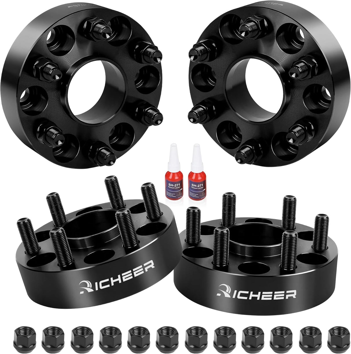 Richeer 1.5" 6x120mm Hub Centric Wheel Spacers Fits 2015 Chevy Colorado 2018 Traverse 2015 + GMC Acadia Canyon
