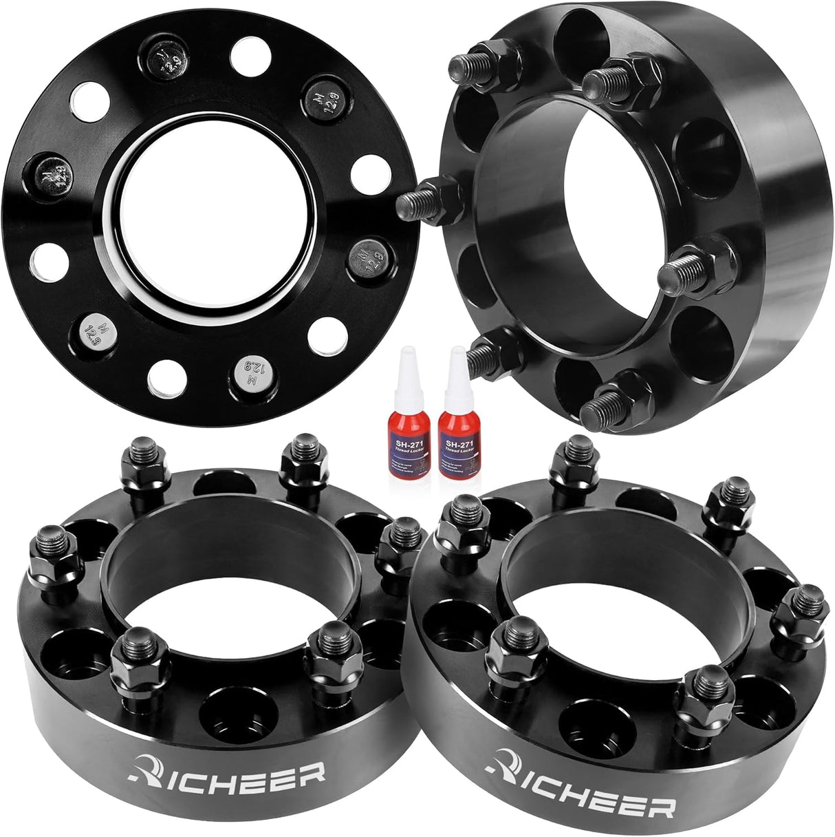Richeer 2" 6x5.5 Hub Centric Wheel Spacers Fits Toyota 2003-2023 4-Runner 2000-2022 Tacoma 2000-2006 Tundra 2007-2014 FJ Cruiser