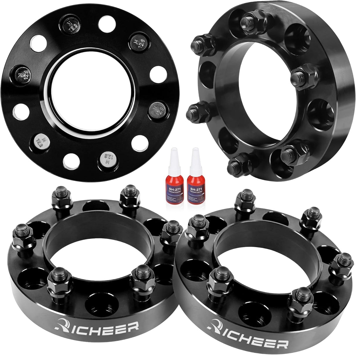 Richeer 1.25" 6x5.5" Hub Centric Wheel Spacers Fits Toyota 2003-2022 4-Runner 2000-2023 Tacoma 2000-2006 Tundra 2007-2014 FJ Cruiser