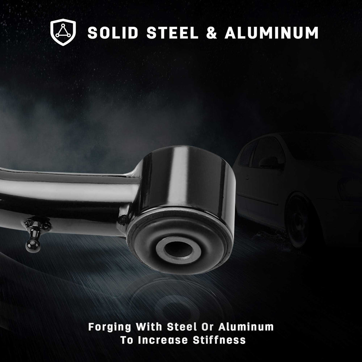 Richeer Front Upper Control Arms for 2-4" Lift Fits 2009-2025 Ram 1500 - Black