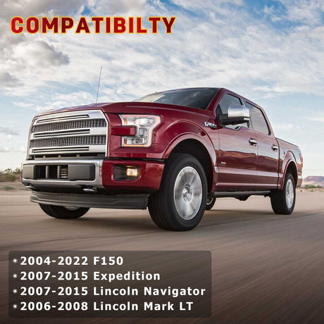 Richeer Front Upper Control Arms for 2-4" Litf Fits Ford & Lincoln(04-24 F150, Navigator & More) - Red