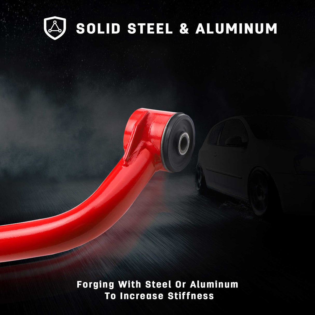 Richeer Front Upper Control Arms for 2-4" Litf Fits Ford & Lincoln(04-24 F150, Navigator & More) - Red