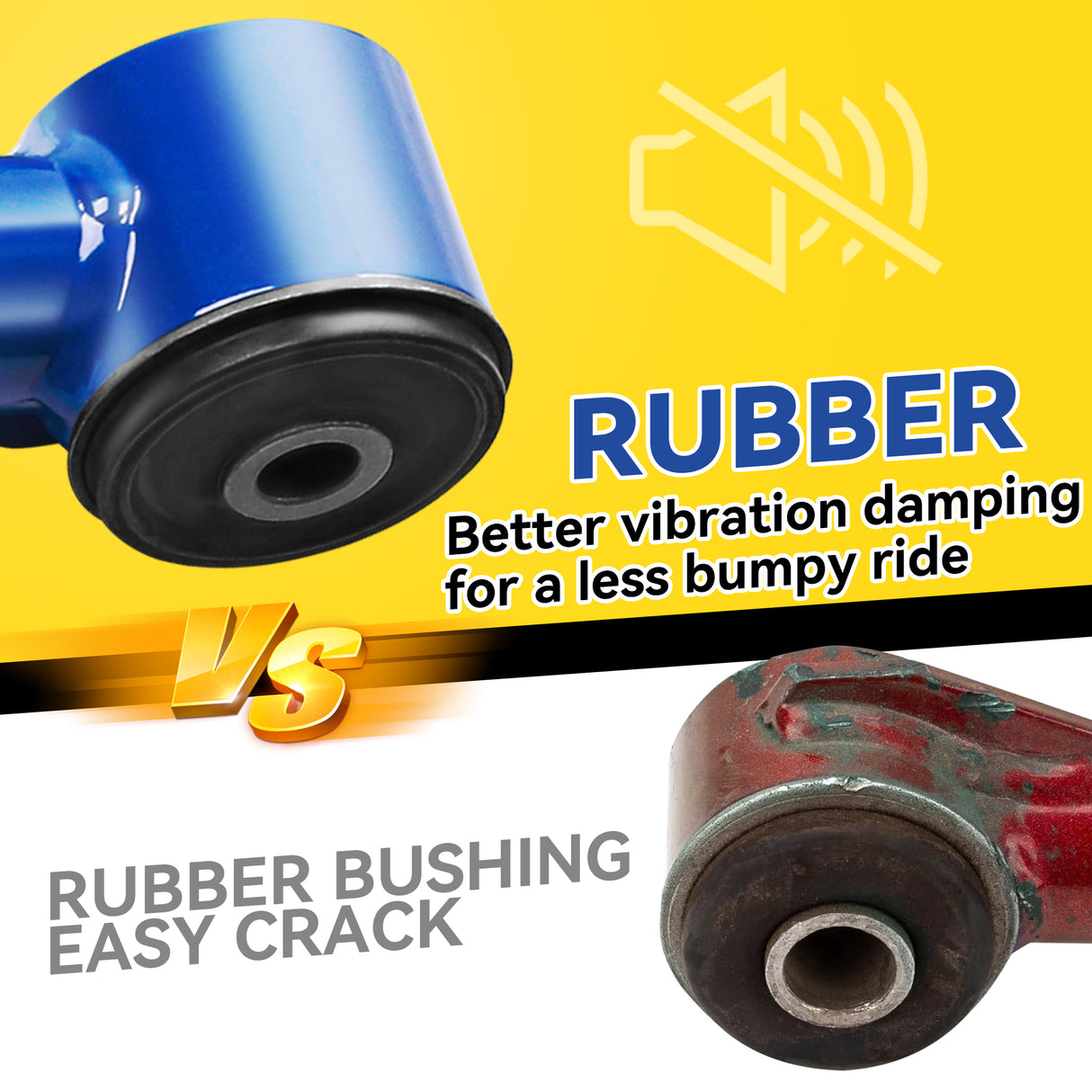 Richeer Front Upper Control Arms for 2-4" Litf Fits Ford & Lincoln(04-24 F150, Navigator & More) - Blue