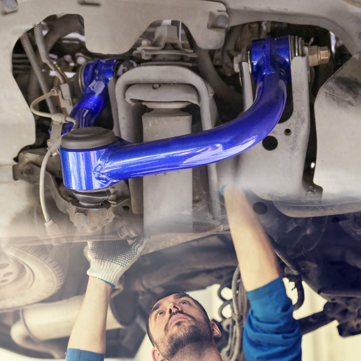 Richeer Lift Front Upper Control Arms for 2-4" Lift Fits Chevy and GMC(11-19 Silverado, Sierra) - Blue