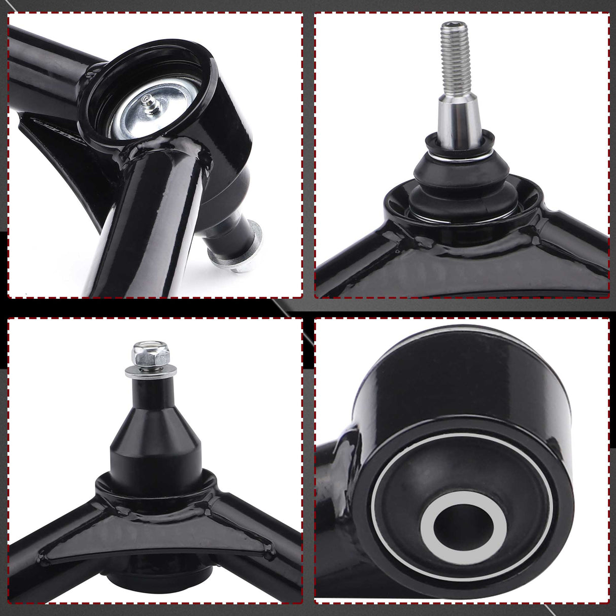 Richeer Lift Front Upper Control Arms for 2-4" Lift Fits Chevy and GMC(11-19 Silverado, Sierra) - Black