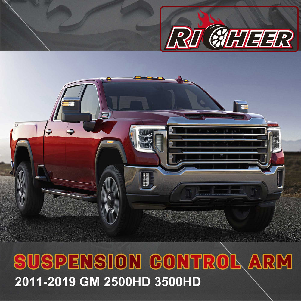 Richeer Lift Front Upper Control Arms for 2-4" Lift Fits Chevy and GMC(11-19 Silverado, Sierra) - Black