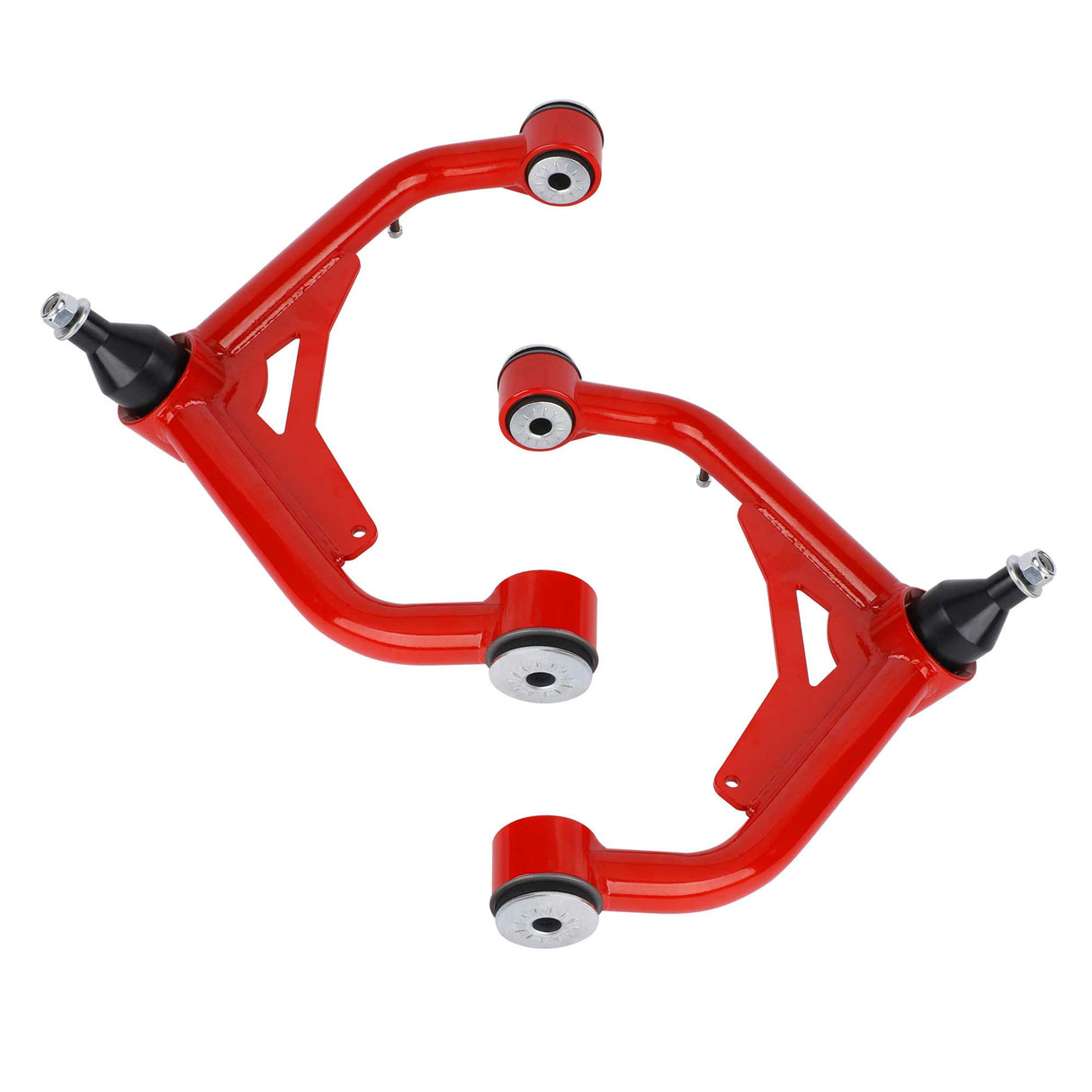 Richeer Front Upper Control Arms for 2-4" Lift Fits Chevy and GMC(00-10 Silverado, Sierra, H2 & More) - Red