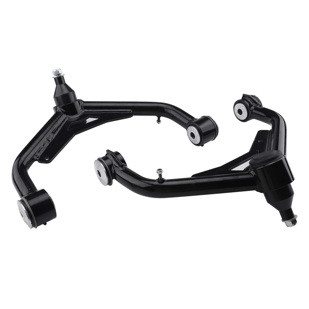 Richeer Front Upper Control Arms for 2-4" Lift Fits Chevy and GMC(00-10 Silverado, Sierra, H2 & More) - Black