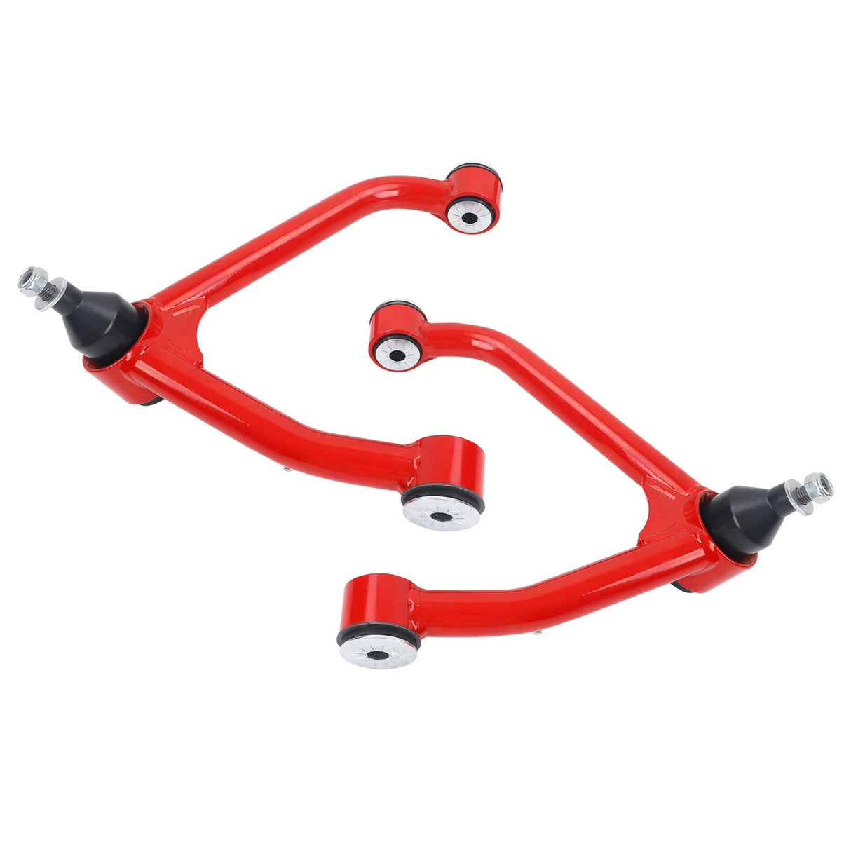 Richeer Front Upper Control Arms for 2-4" Lift Fits Chevy, GMC(07-16 Silverado, Sierra, Tahoe & More)- Red