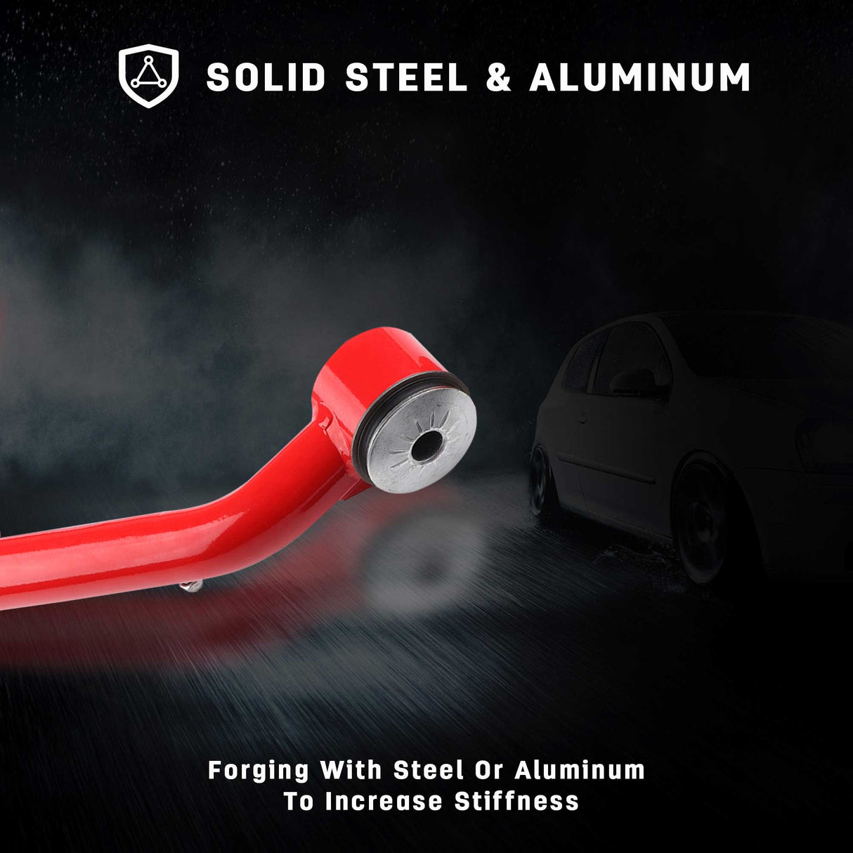 Richeer Front Upper Control Arms for 2-4" Lift Fits Chevy, GMC(07-16 Silverado, Sierra, Tahoe & More)- Red