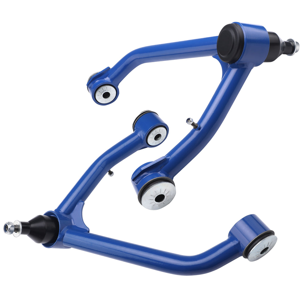 Richeer Front Upper Control Arms for 2-4" Lift Fits Chevy, GMC(07-16 Silverado, Sierra, Tahoe & More)- Blue
