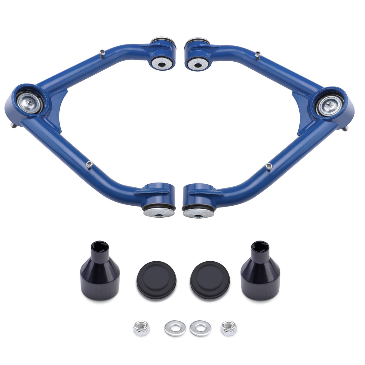 Richeer Front Upper Control Arms for 2-4" Lift Fits Chevy, GMC(99-06 Silverado, Sierra, Escalade & More) - Blue