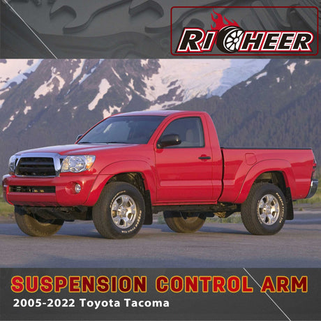 Richeer Front Upper Control Arms for 2-4“ Lift  Fits 2005-2023 Toyota Tacoma(Only Fit 6 Lug Models)- Black