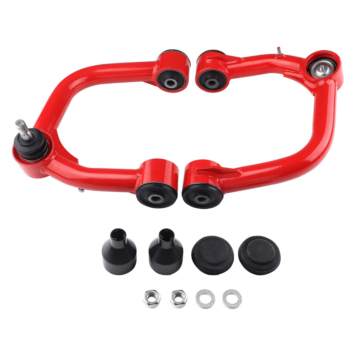 Richeer Front Upper Control Arms for 2-4“ Lift Fits 2005-2023 Toyota Tacoma(Only Fit 6 Lug Models)- Red