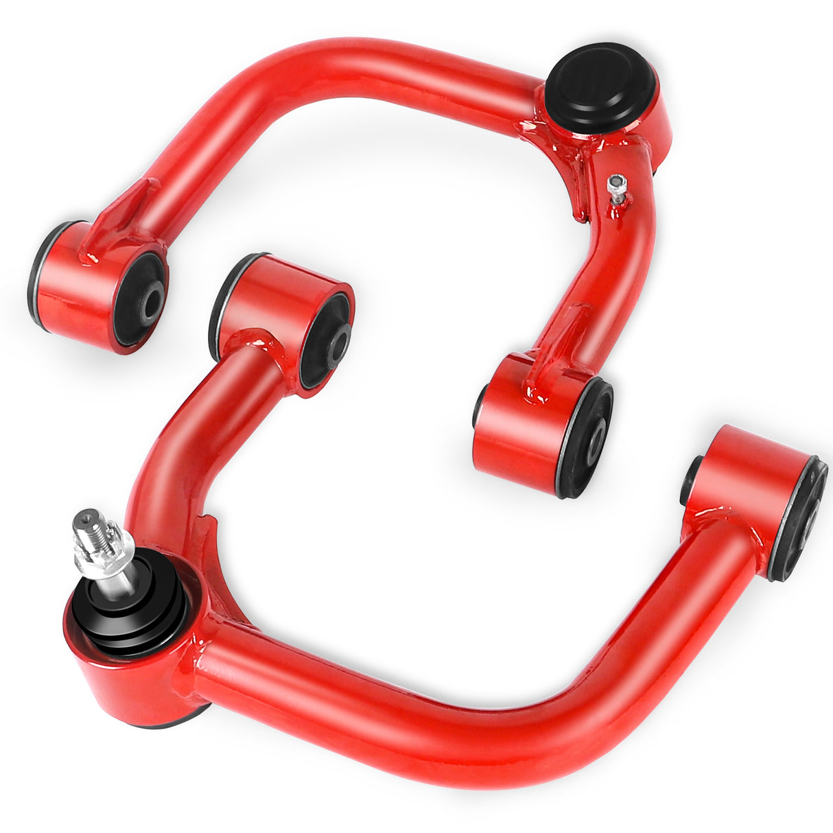Richeer Front Upper Control Arms for 2-4" Lift Fits 2003-2024 Toyota 4 Runner FJ- Red