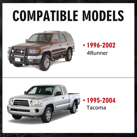 Richeer Front Upper Control Arms for 2-4" Lift Fits The 1st Gen Toyota Tacoma & The 3st Gen Toyota 4Runner- Red