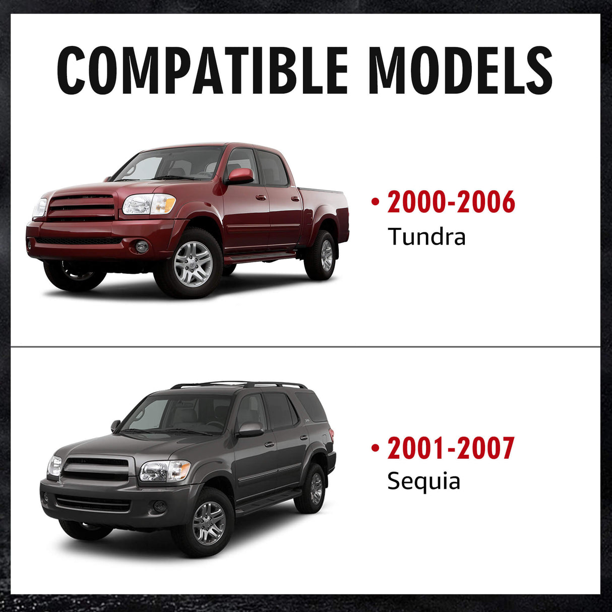 Richeer Front Upper Control Arms for 2-4" Lift Fits 1st Gen Toyota Tundra(2000-2006) , Sequoia - Red