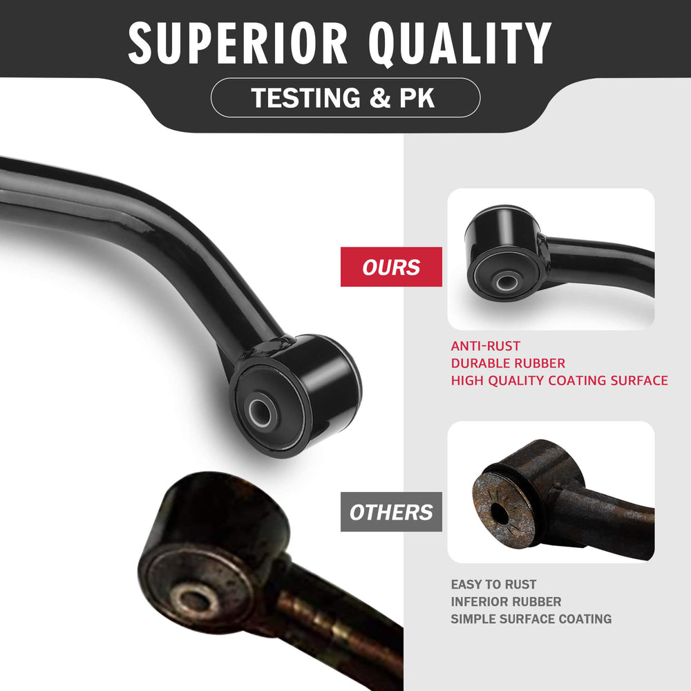 Richeer Front Upper Control Arms for  2-4" Lift Fits 2015-2022 Chevrolet Colorado 2nd Gen (RG) & 2015-2022 GMC Canyon 2nd Gen (GMT31XX)