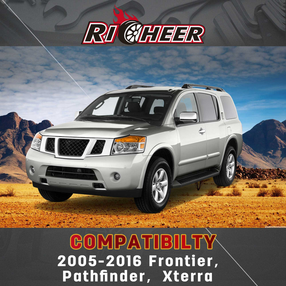 Richeer Front Upper Control Arms for 2-3" Lift Fits Nissan Frontier(2005-2021), Pathfinder, Xterra- Black