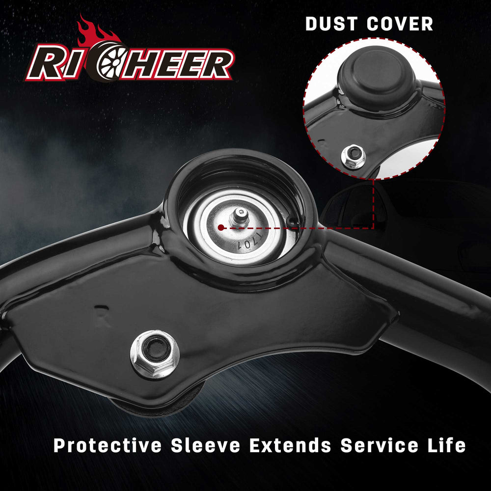 Richeer Front Upper Control Arms for 2-3" Lift Fits Nissan Frontier(2005-2021), Pathfinder, Xterra- Black