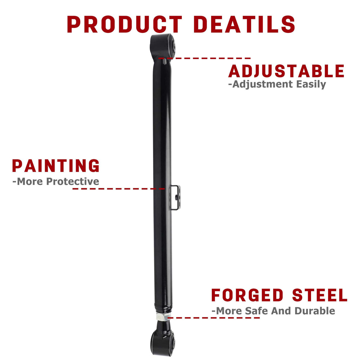 Richeer 3"-4" Rear Lower Control Arms for Toyota and Lexus(03-23 4Runner, GX470 & More)