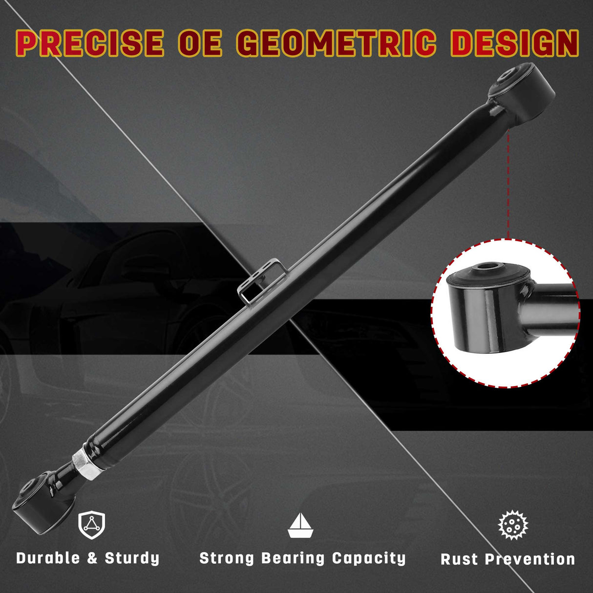 Richeer 3"-4" Rear Lower Control Arms for Toyota and Lexus(03-23 4Runner, GX470 & More)