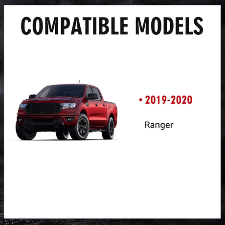 Richeer  Front Upper Control Arms for 2-4" Lift Fits 2019-2023 Ford Ranger 4th Gen (T6)- Red